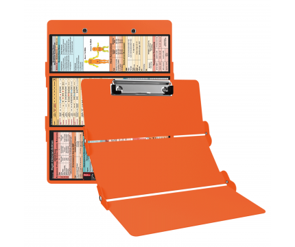 WhiteCoat Clipboard® Trifold - Orange Flight Medic Edition